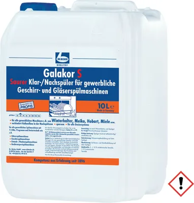 Produktbild von Becher Galakor S Klarspüler10L
