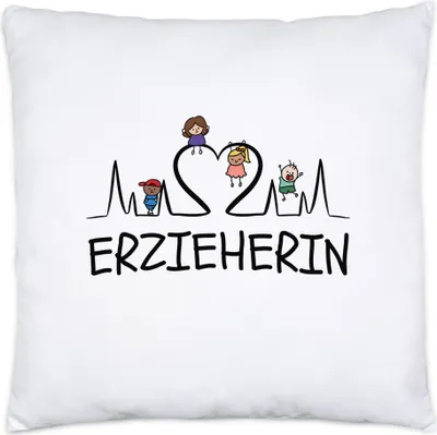 Produktbild von Erzieherin Kissen Inkl. Füllung Geschenk Erzieherin Tagesmutter Kindergarten Dankeschön Abschiedsgeschenk