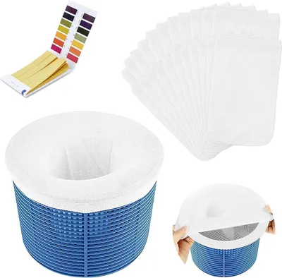 Image de flintronic Pack de 22 chaussettes pour skimmers de piscine, réutilisables & filet en nylon de haute qualité