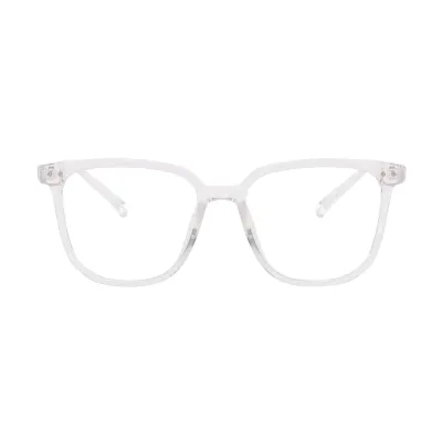 Produktbild von Blaulichtfilterbrille Uni Retro Klare Sicht Starkes Scharnier Transparent mit Krempe Augenschutz Klare Blaulichtbrille Brille