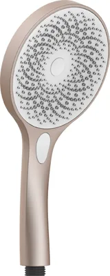 Image de SCHÜTTE, pommeau de douche CAPRI, avec technologie de jet doux, douchette avec 3 types de jets, pommeau de douche pluie, finition rose mat/blanc