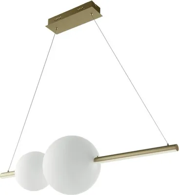 Produktbild von Ondaluce - Fufi LED-Hängeleuchter aus Metall und geblasenem Glas von Ondaluce, 45 W, dimmbar, 3000 K, Schwarz