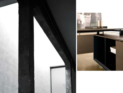 Immagine prodotto di Scrivania ad angolo computer ufficio scrivania scaffale scrivania mobili ufficio Frezza