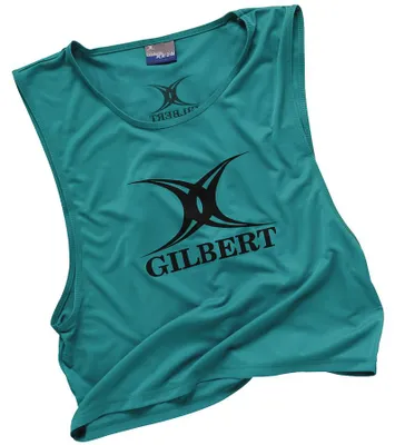 Productafbeelding van Gilbert Rugby Trainingsvest, polyester, groen - Kinderrugbyvest