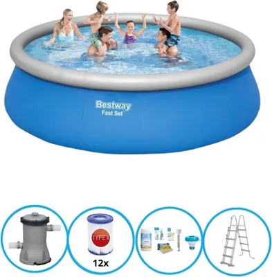 Imagen del producto de Conjunto de piscina Bestway Fast Set - 457 x 122 cm