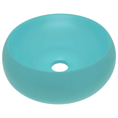 Produktbild von s Waschbecken Rund Matt Hellgrün 40x15 cm Keramik