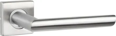Immagine prodotto di Maniglie per porte Lavuzo Ragusa in acciaio inox su rosetta quadrata - per set