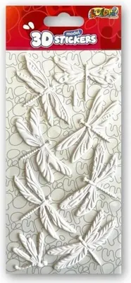 Image de Autocollants 3D « Libellules blanches » PENMATE