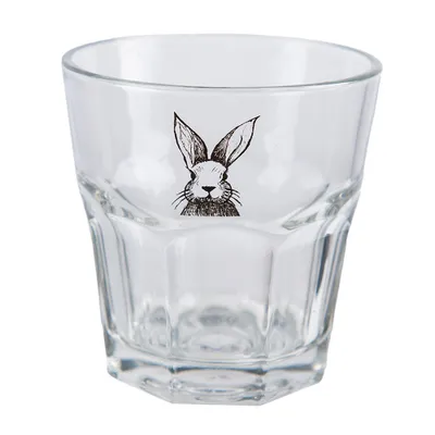 Produktbild von Clayre & Eef Wasserglas 200 ml Transparant Glas Kaninchen