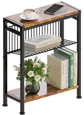 Image de Petite table d'appoint avec 3 étagères, de couleur rétro