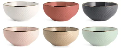 Zdjęcie produktu dla Elzusha - Zestaw 6 filiżanek ceramicznych w pastelowych kolorach
