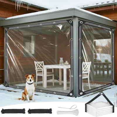 Produktbild von Transparente Plane mit Ösen 2x4m