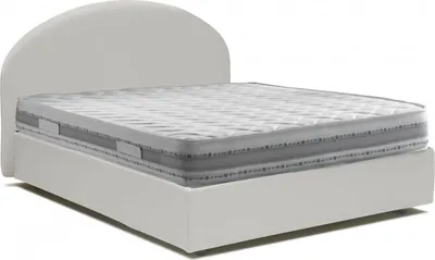 Produktbild von Doppelbett Dbombag, Containerbett mit Kunstlederbezug, 100%  Italy, Frontöffnung, inklusive Matratze 160x190 cm, Weiß