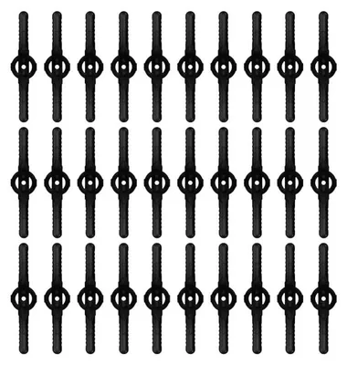 Produktbild von 30 Stš¹ck Ersatzklingen aus Kunststoff, Trimmerklingen, Rasenm?herklingen, Rasenm?herzubeh?r, Ersatzklingen fš¹r Akku-Trimmer - (schwarz)