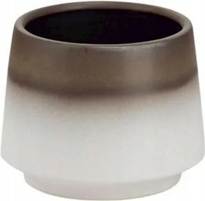 Produktbild von Unglasierter Keramik Blumentopf rund 15 cm matt, Übertopf für Zimmerpflanzen, 1 Stück