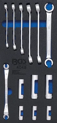 Obrázek produktu pro BGS technic Tool Tray 1/3: Flare Nut Wrench and Special Socket, 1664 mm, 1,66 kg