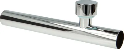 Produktbild von tecuro Wandrohr 250 mm mit Rohrbelüfter für Siphon Geruchsverschluss, Messing verchromt