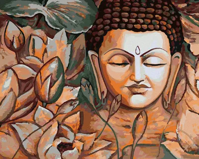 Produktbild von Zuty - Malen nach Zahlen - SPIRITUELLER BUDDHA, 40x50 cm, ohne Keilrahmen