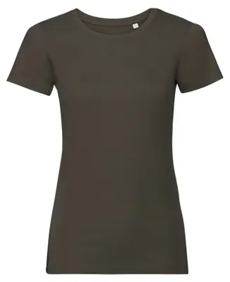 Produktbild von Russell - "Pure" T-Shirt für Damen FK3193 (M) (Dunkel-Olive)