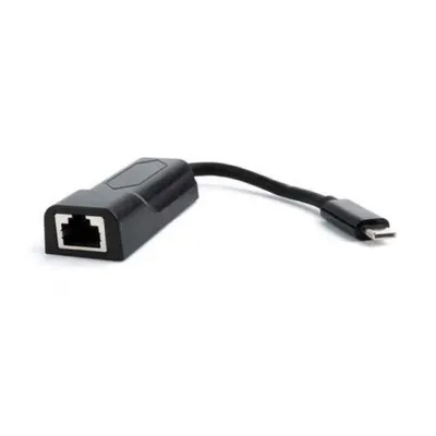 Zdjęcie produktu dla Gembird A-CM-LAN-01, Przewodowa, USB Type-C, Ethernet, 1000 Mbit/s, Czarny