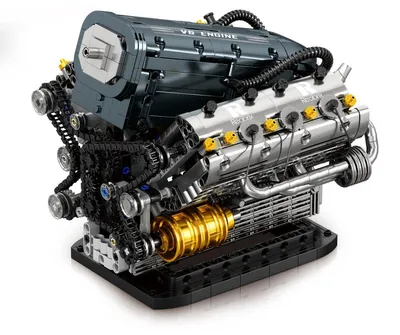 Produktbild von V6 Motor 33013 Modell Klemmbaustein Set