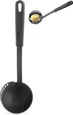 Image de Louche avec passoire, noire, BLACKLINE, 150 ml, 30,5 cm