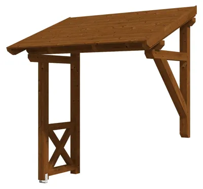 Produktbild von SKAN HOLZ Vordach Paderborn 3 nussbaum 242x156 cm