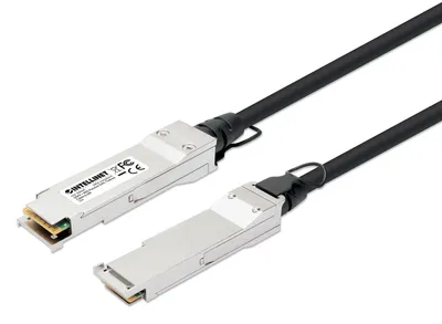 Produktbild von INTELLINET QSFP+ 40G Passives DAC Twinax-Kabel 0,5m MSA-konf