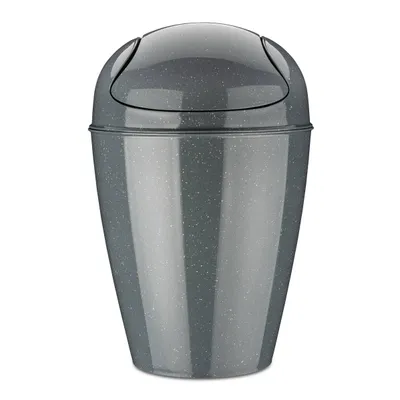 Image de Koziol Seau à couvercle basculant Del M, Poubelle, Poubelle, Organic Recycled, Recycled Ash Grey, 12 L, 1401120