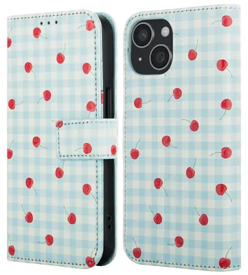 Obrázek produktu pro imoshion Design Bookcase pro Apple iPhone 15 – Cherry Check