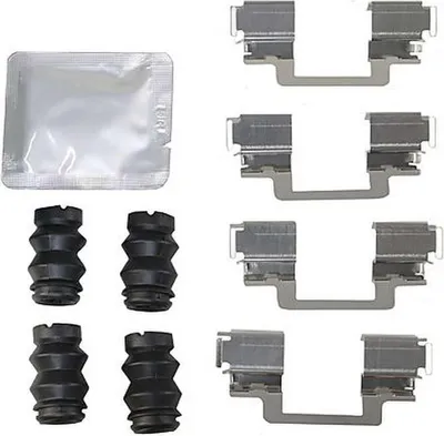 Produktbild von METZGER 109-0121 Zubehörsatz Scheibenbremsbelag Vorne für VW Amarok Pickup (2HA, 2HB, S1B, S6B, S7A, S7B) Amarok Pritsche / Fahrgestell