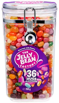 Immagine prodotto di Jelly Bean Jelly Beans Factory 36 Gourmet Flavours barattolo di conservazione 700g