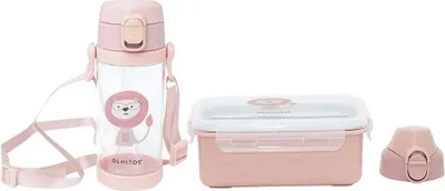 Zdjęcie produktu dla Olmitos Zestaw butelka do picia + pudełko na lunch różowy jeden rozmiar