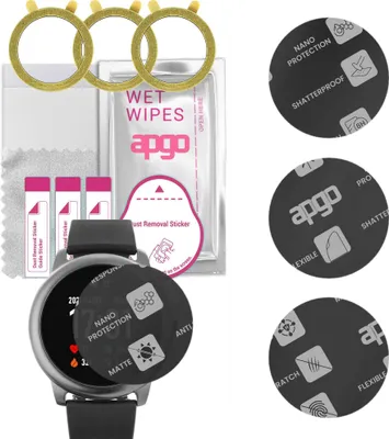 Produktbild von apgo 3 Stück Schutzglas, Matt, kompatibel mit Haylou Solar LS05 Smartwatch, Hybrid 8H, Ersatz für Hartglas, Displayschutzglas, Bildschirmschutz, Displayschutz, kratzfest