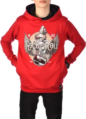 Produktbild von BEZLIT Jungen Kapuzen Pullover zweifarbig Rot 116