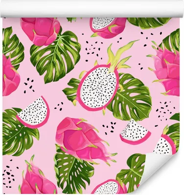 Produktbild von 10m VLIES TAPETE Rolle Pitaya FRUCHT Tropische Pflanzen Küche 6342