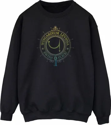 Produktbild von Harry Potter - "Wingardium Leviosa" Sweatshirt für Herren BI1920 (L) (Schwarz)