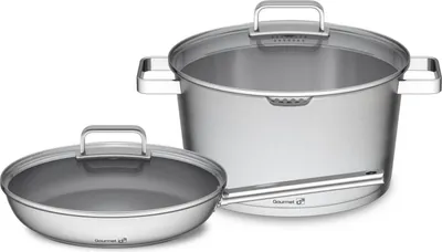 Obrázek produktu pro G21 Sada nádobí G21 Gourmet Magic s cedníkem, 4 díly, nerez G21-6352117