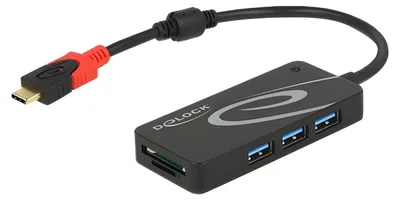 Produktbild von Delock - Hub - 3 x USB 3.1 Gen 1 - Desktop