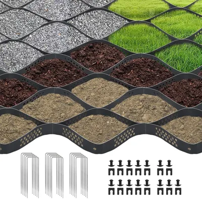 Zdjęcie produktu dla Siatka gruntowa 10 x 3 m - Stabilizacja - HDPE - Antypoślizgowa - Stabilizacja dla ogrodów