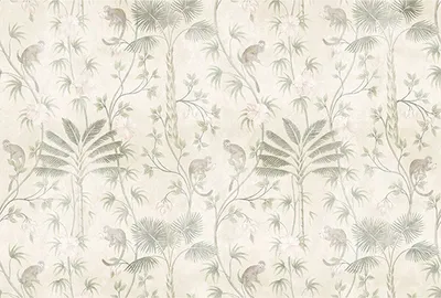 Produktbild von Tadessi Fototapete | Palmen | 4.00 m  x 2.70 m | Grün | Beige | Wandbild | Digitaldruck