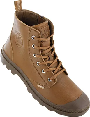 Produktbild von Palladium Lederstiefeletten Pampa mit Reißverschluss, Braun 47 EU