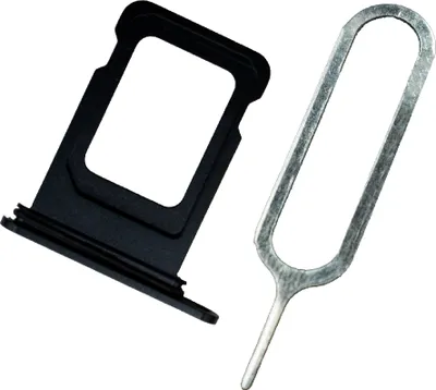 Produktbild von MMOBIEL SIM Kartenhalter Ersatz Für iPhone 14 / 14 Plus - Schwarz