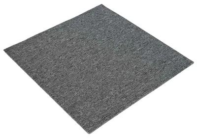 Zdjęcie produktu dla VidaXL, wykładzina płytkowa, kolor: średni szary, wymiary: 50 x 50 cm, zestaw 20 sztuk, materiał: polipropylen i bitum