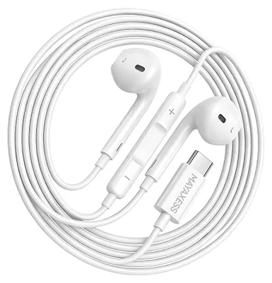 Produktbild von Mayaxess, USB-C Kabelkopfhörer mit Mikrofon für Galaxy Z Fold 5, Weiß