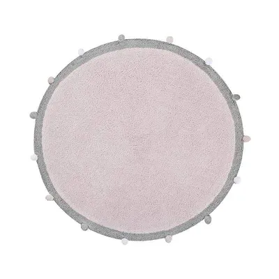 Produktbild von Lorena Canals Bubbly, Grau, Pink, Einfarbig, Baumwolle, Baumwolle, Rund, Drinnen