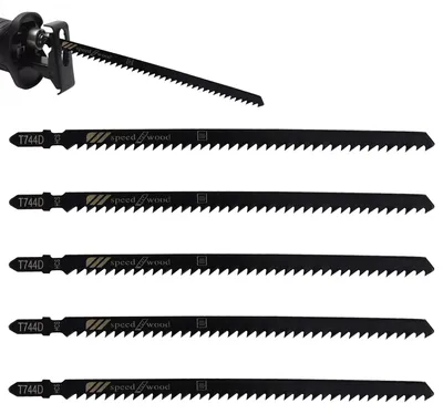 Produktbild von Set mit 5 Stichsägeblättern für Holz und Metall, 180 mm