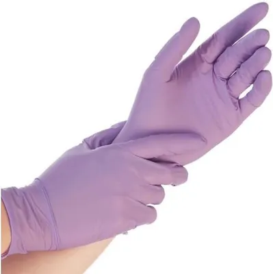 Produktbild von Nitril-Handschuh Safe Light puderfrei M 24cm lila VE=100 Stück