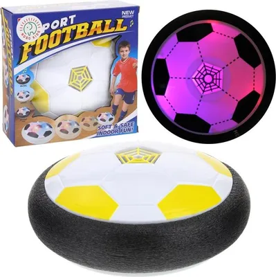 Zdjęcie produktu dla Latająca Piłka Hoverball Krążek Dysk na Poduszce Gra w Piłkę - żółta