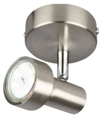 Immagine prodotto di Faretto LED da parete orientabile 1xGU10 3000K Ø8cm 3W nichel Metallo Briloner